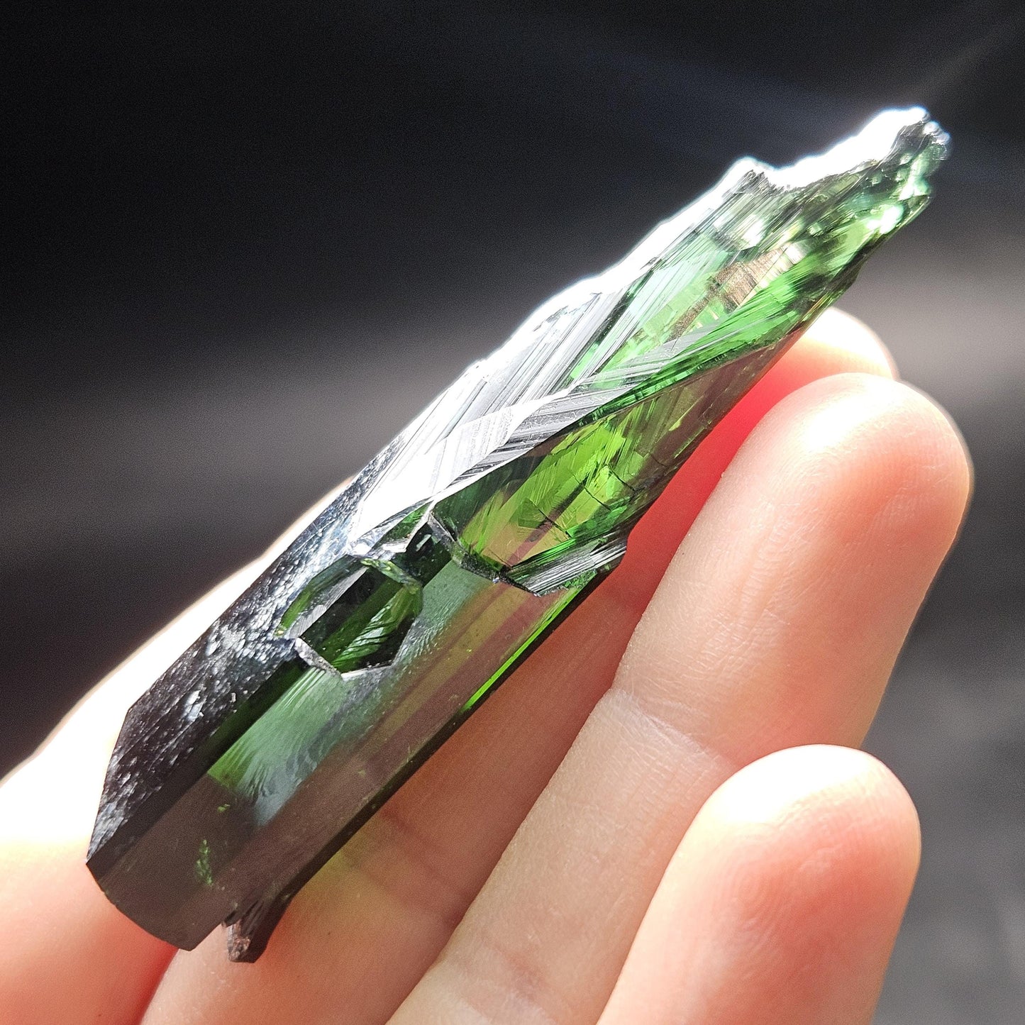 Vivianite Crystal Specimen 16.09g, Terminated Vivianite Crystal, Raw Blue