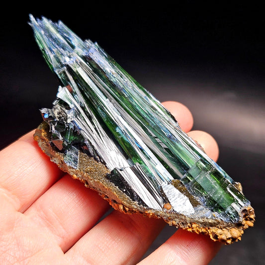 Vivianite Crystal Cluster 66.54g, Terminated Vivianite Crystal Specimen, Raw Blue