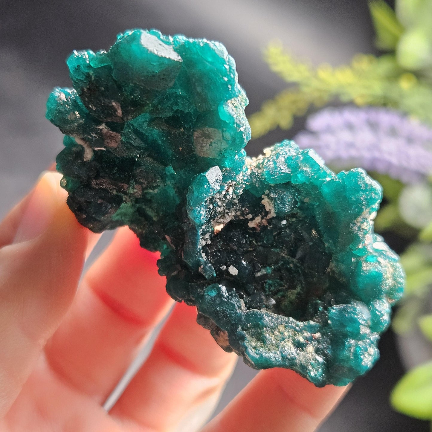 Dioptase Specimen from Congo 50.15g