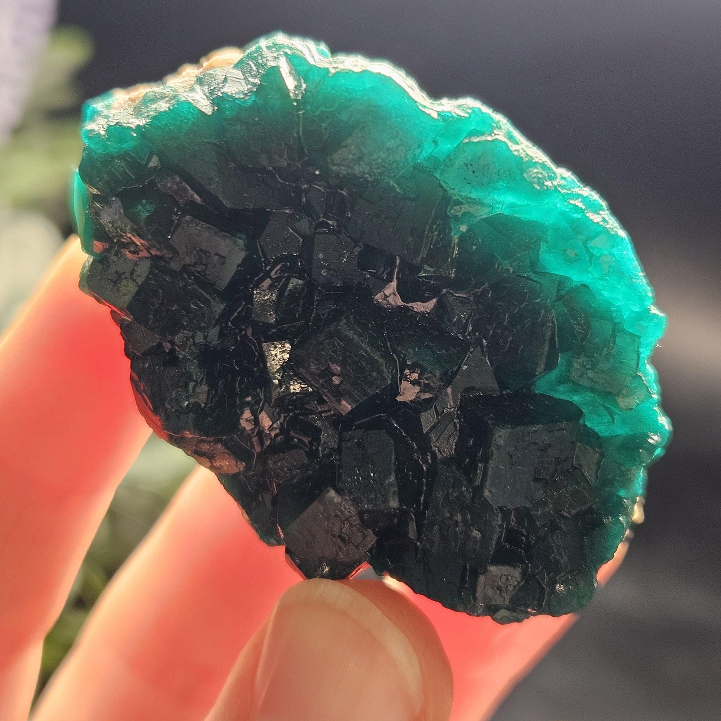 Dioptase Specimen from Congo 51g