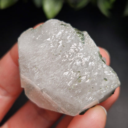 Green Tourmaline in Quartz Crystal 45g, Brazilian Quartz with Tourmaline, Green Tourmaline Specimen, Tourmaline Crystal