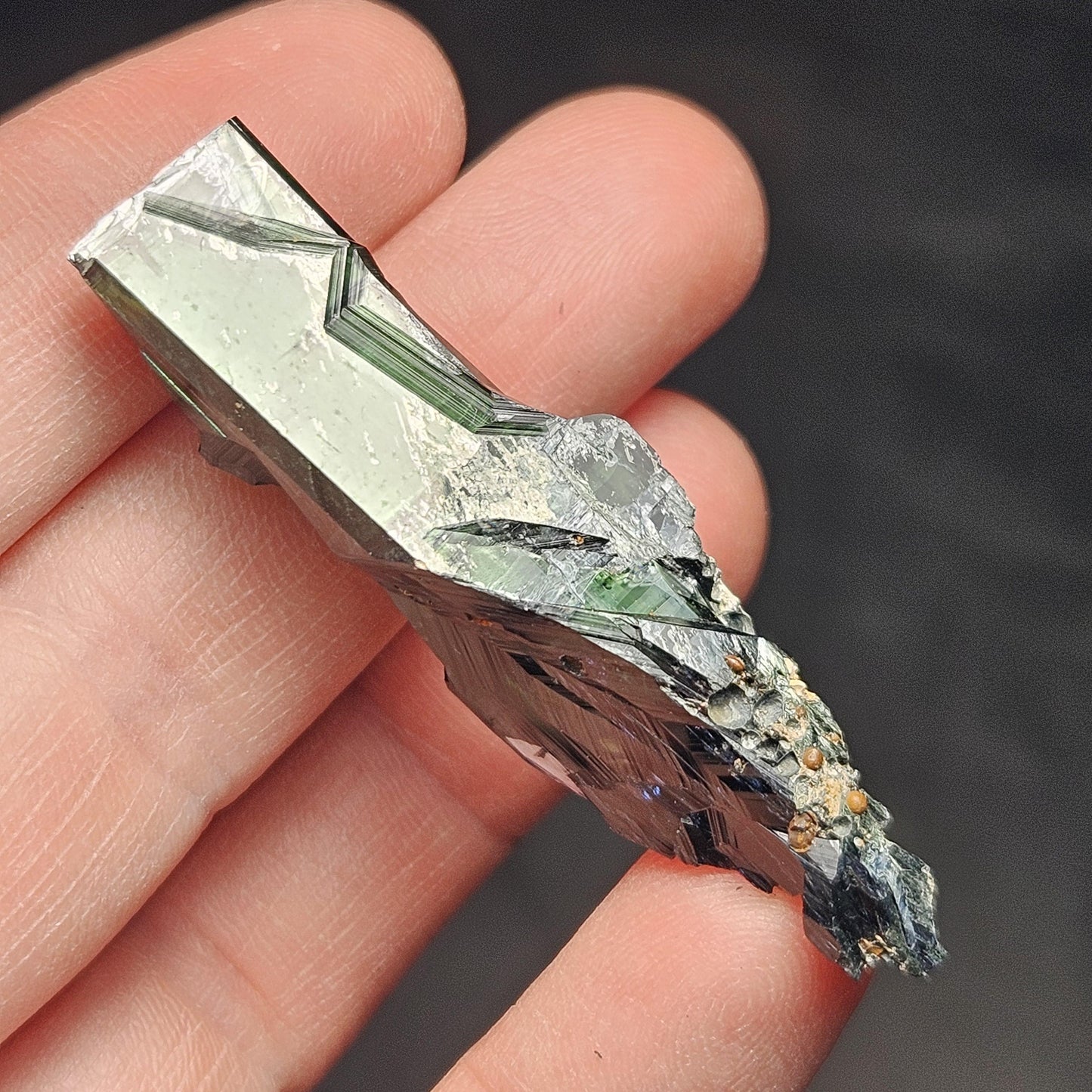 Vivianite Crystal Specimen 9.54g, Terminated Vivianite Crystal, Raw Blue