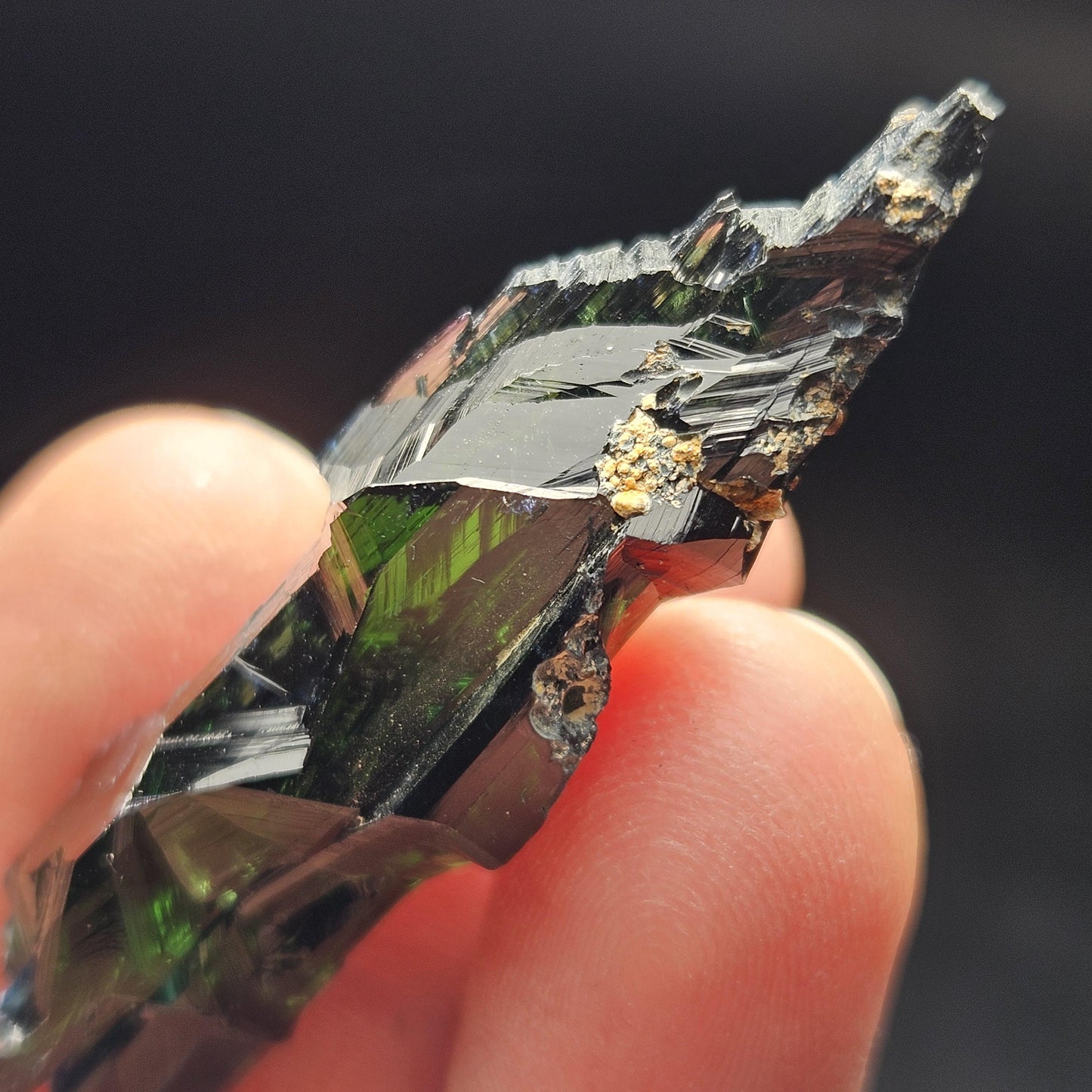 Vivianite Crystal Specimen 9.54g, Terminated Vivianite Crystal, Raw Blue