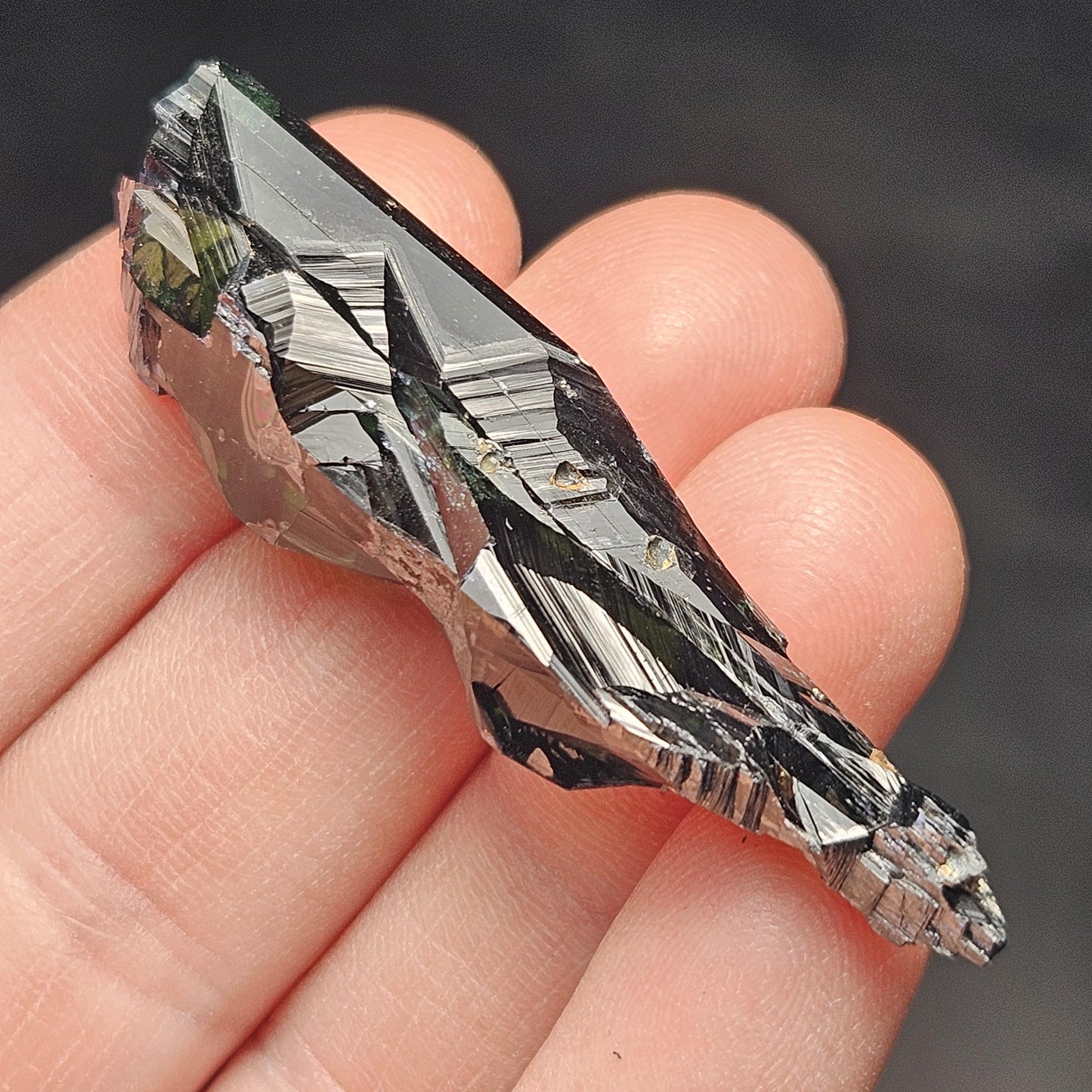 Vivianite Crystal Specimen 9.54g, Terminated Vivianite Crystal, Raw Blue