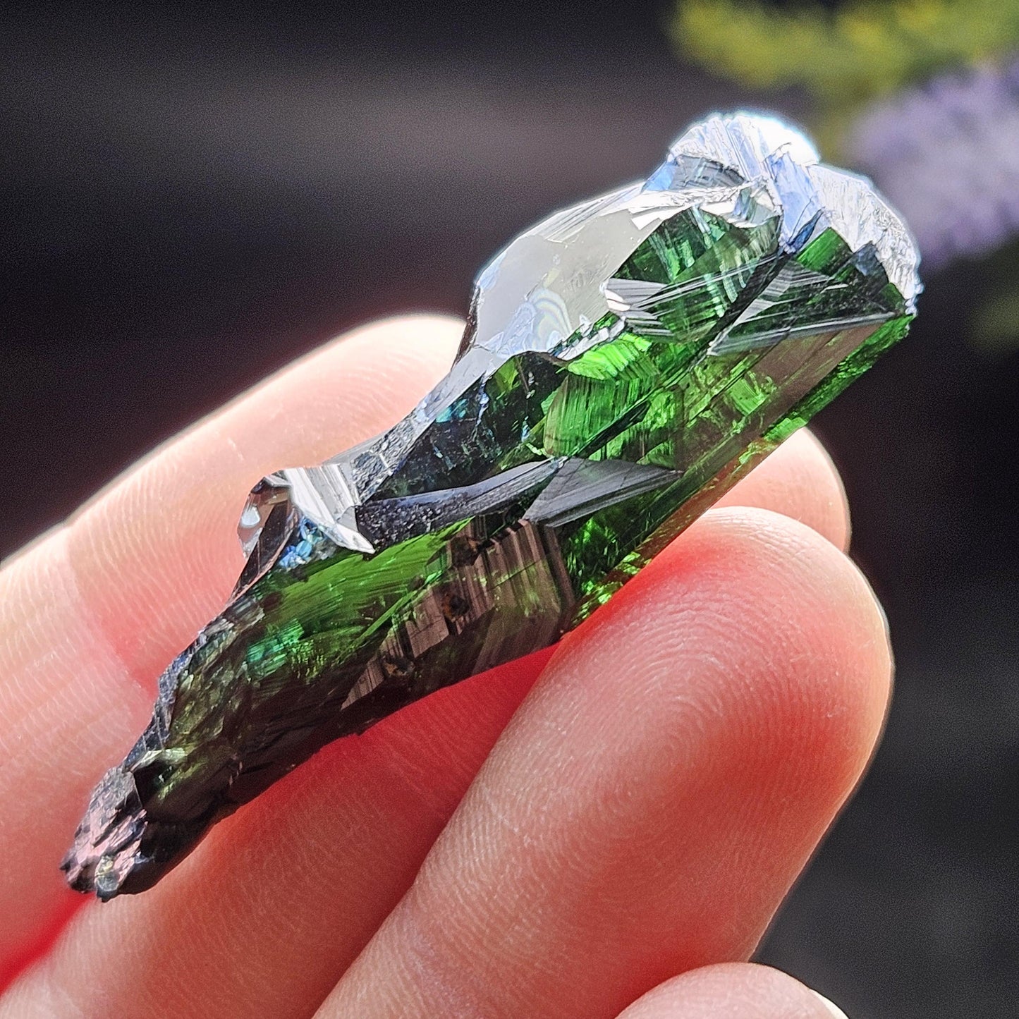 Vivianite Crystal Specimen 9.54g, Terminated Vivianite Crystal, Raw Blue