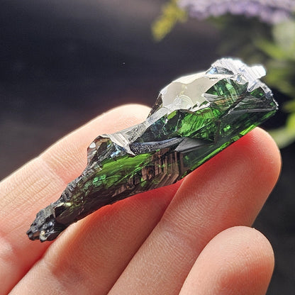 Vivianite Crystal Specimen 9.54g, Terminated Vivianite Crystal, Raw Blue