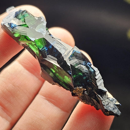 Vivianite Crystal Specimen 9.54g, Terminated Vivianite Crystal, Raw Blue
