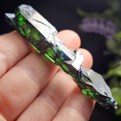 Vivianite Blade Crystal Specimen 14.50g, Terminated Vivianite Crystal, Raw Blue