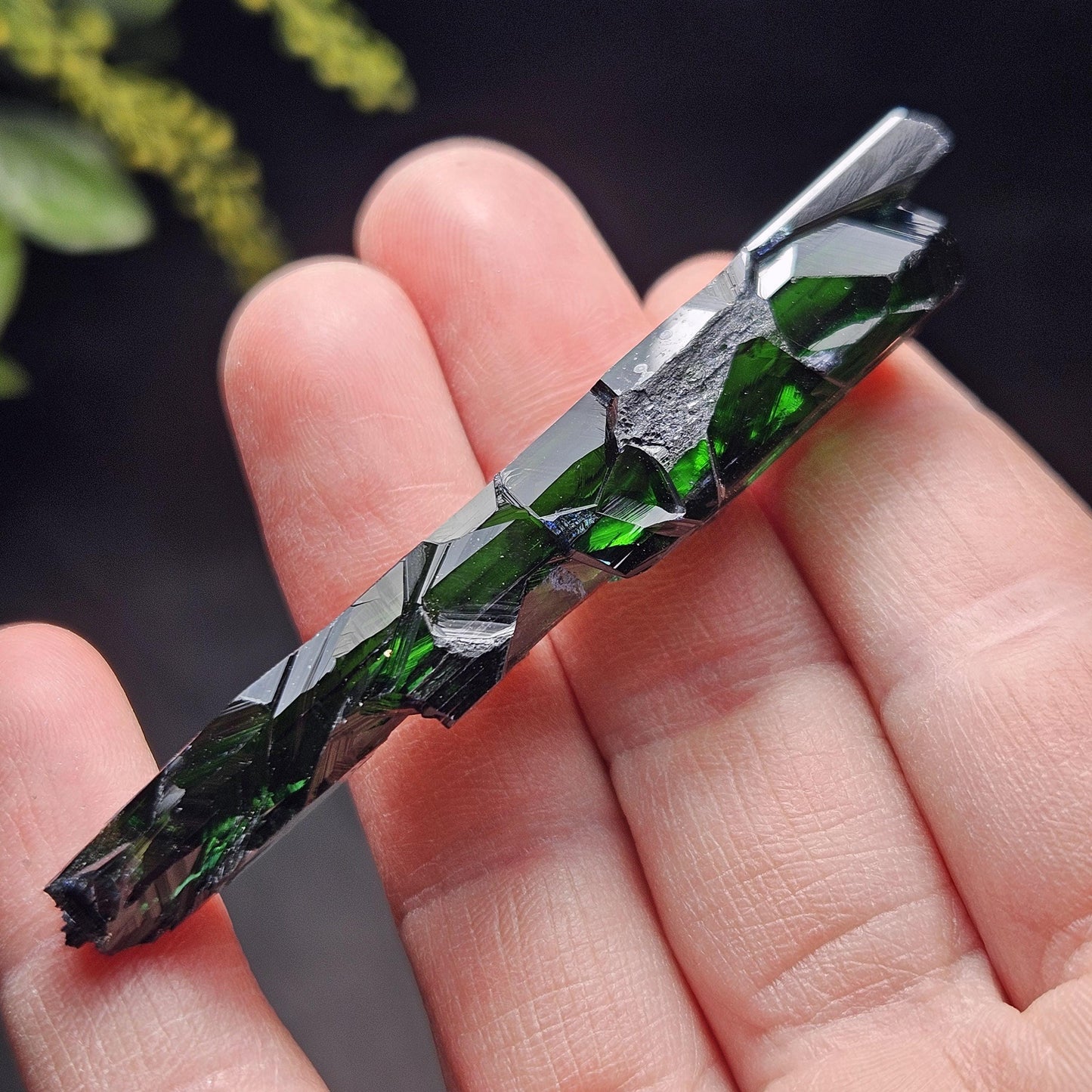 Vivianite Blade Crystal Specimen 14.50g, Terminated Vivianite Crystal, Raw Blue