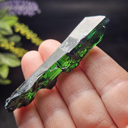 Vivianite Blade Crystal Specimen 14.50g, Terminated Vivianite Crystal, Raw Blue
