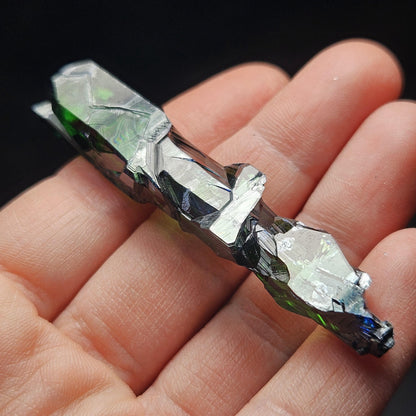 Vivianite Blade Crystal Specimen 14.50g, Terminated Vivianite Crystal, Raw Blue
