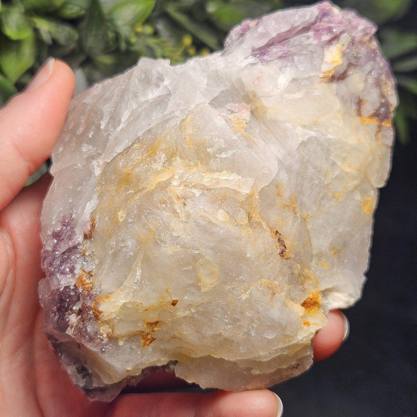Pink Tourmaline in Lepidolite & Quartz from Brazil 293g, Watermelon Tourmaline, Raw Brazilian Tourmaline Specimen, Lepidolite Crystal