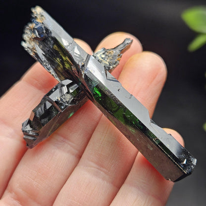Vivianite Crystal Specimen 19.10g, Terminated Vivianite Crystal, Raw Blue