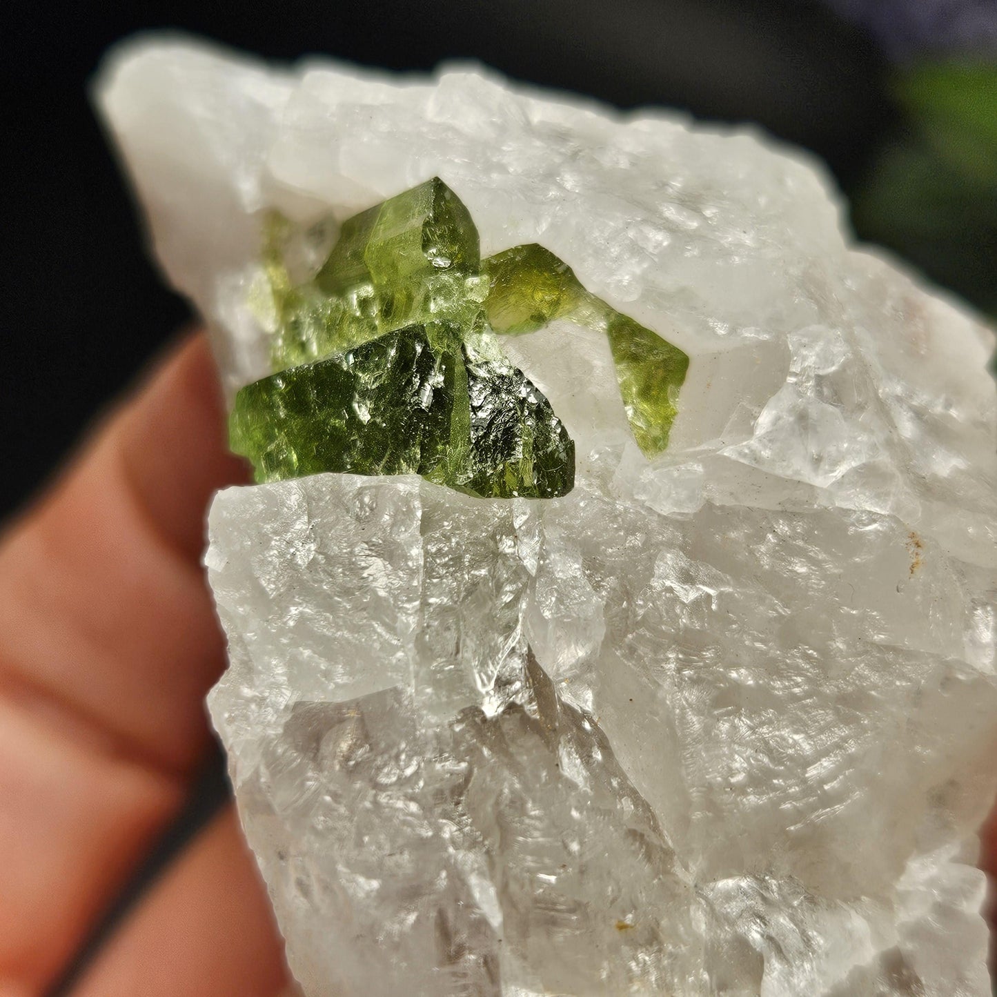 Green Tourmaline in Quartz Crystal 76.77g, Brazilian Quartz with Tourmaline, Green Tourmaline Specimen, Tourmaline in Quartz Crystal