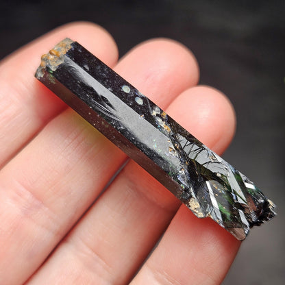 Vivianite Crystal Specimen 12.13g, Terminated Vivianite Crystal, Raw Blue