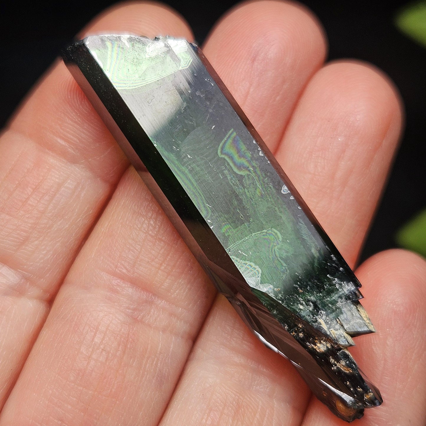 Vivianite Crystal Specimen 12.13g, Terminated Vivianite Crystal, Raw Blue