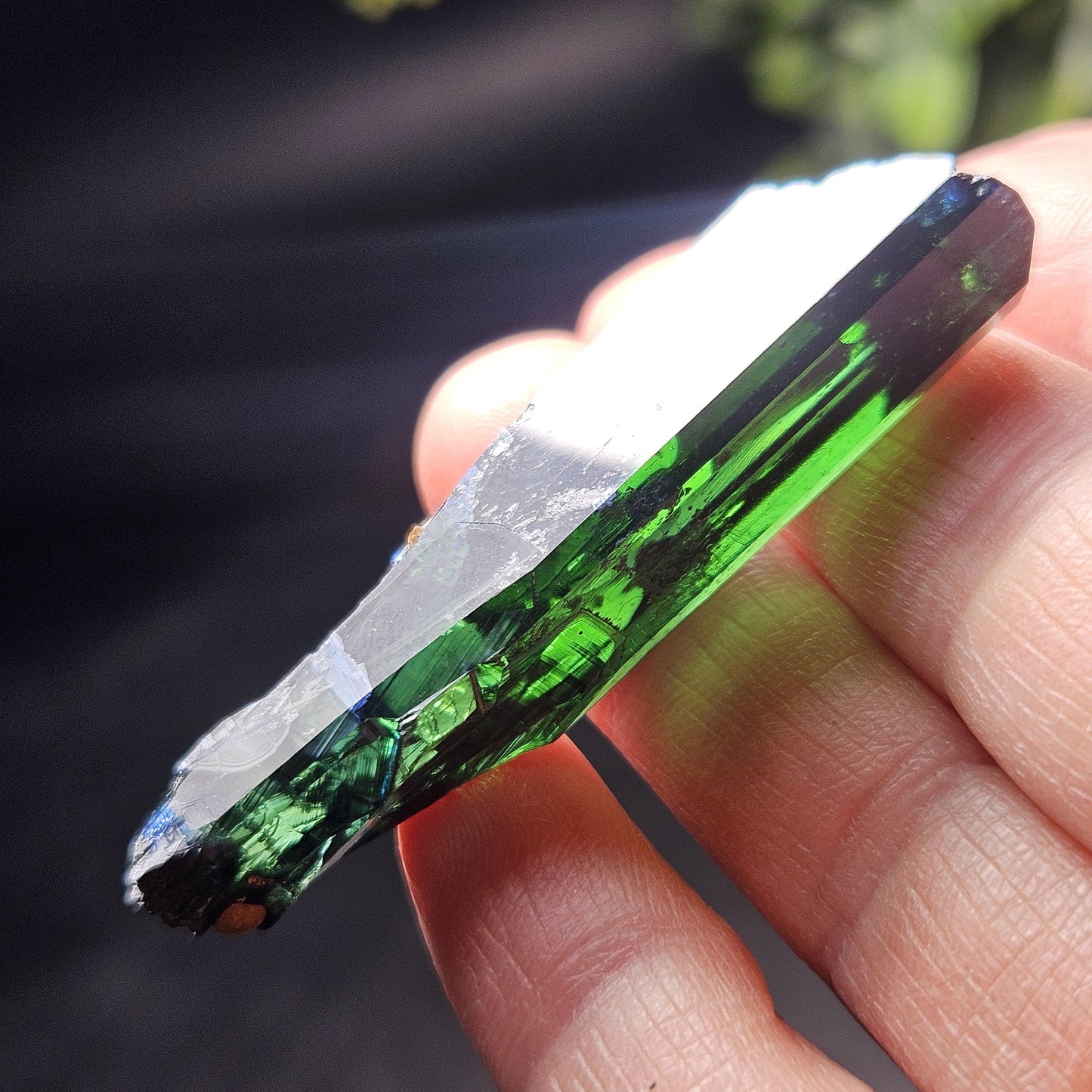 Vivianite Crystal Specimen 12.13g, Terminated Vivianite Crystal, Raw Blue