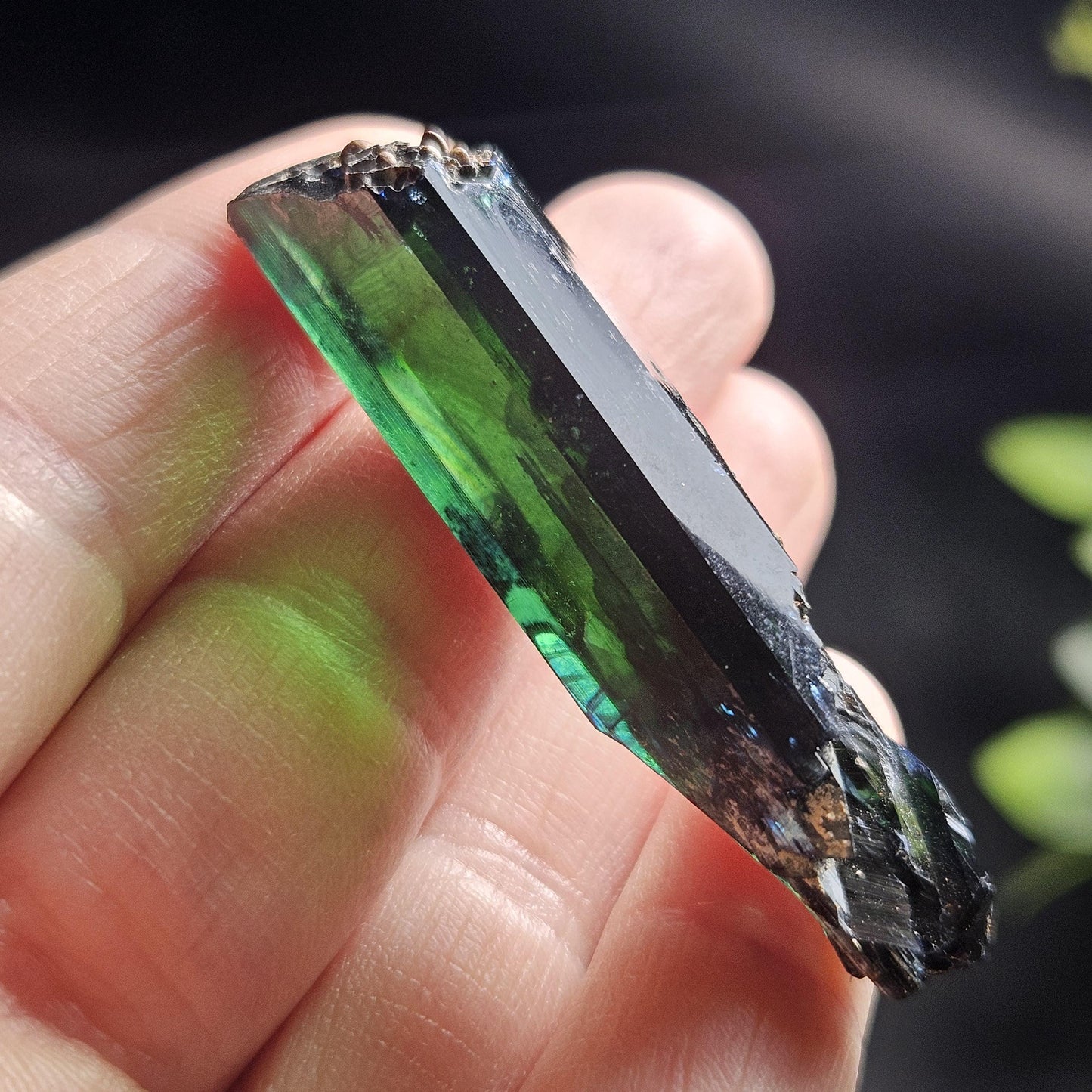 Vivianite Crystal Specimen 12.13g, Terminated Vivianite Crystal, Raw Blue
