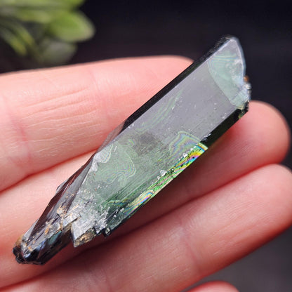 Vivianite Crystal Specimen 12.13g, Terminated Vivianite Crystal, Raw Blue