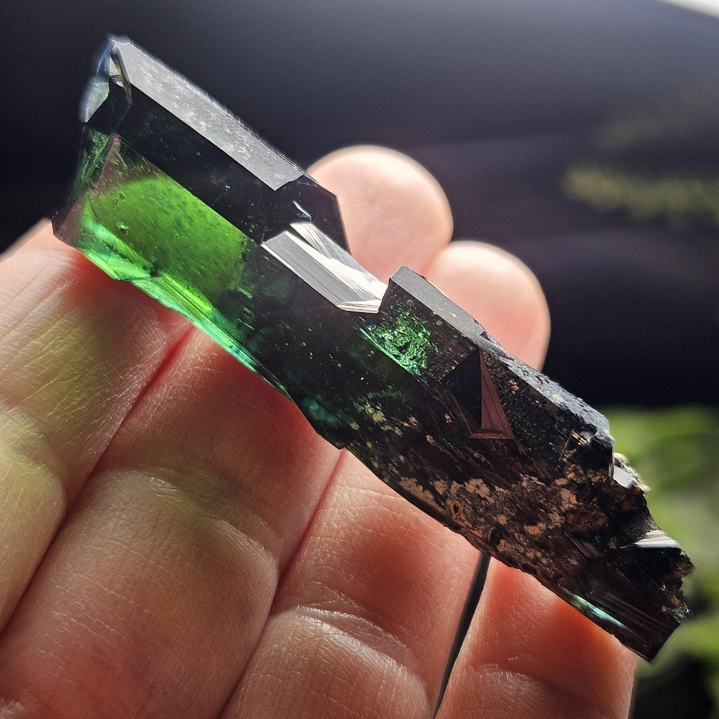 Vivianite Crystal Specimen 17.15g, Terminated Vivianite Crystal, Raw Blue