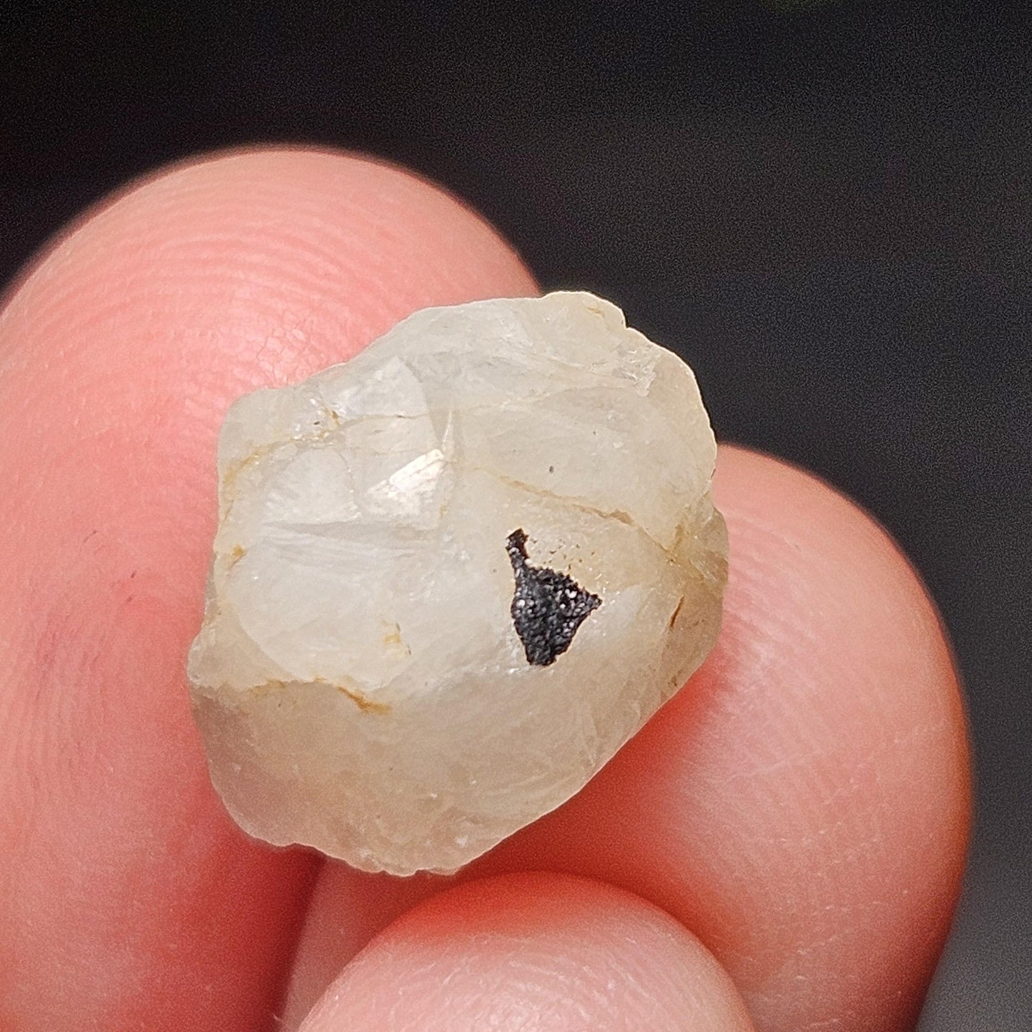 Phenacite Crystal with Black Tourmaline 9.30ct, Terminated Phenacite Specimen, Nigerian Phenakite Crystal