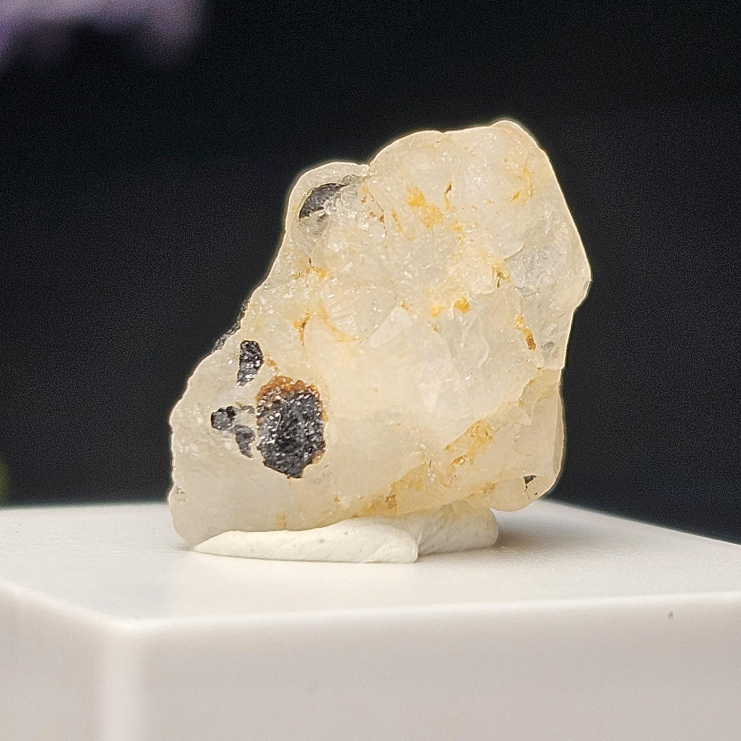 Phenacite Crystal with Black Tourmaline 9.30ct, Terminated Phenacite Specimen, Nigerian Phenakite Crystal
