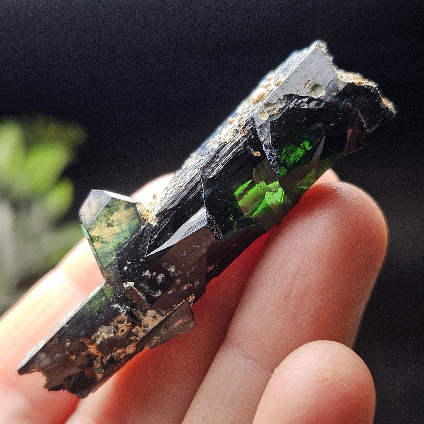 Vivianite Crystal Specimen 15.36g, Terminated Vivianite Crystal, Raw Blue