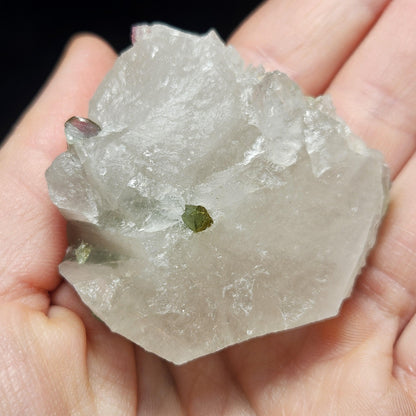 Watermelon Tourmaline on Quartz 50.28g