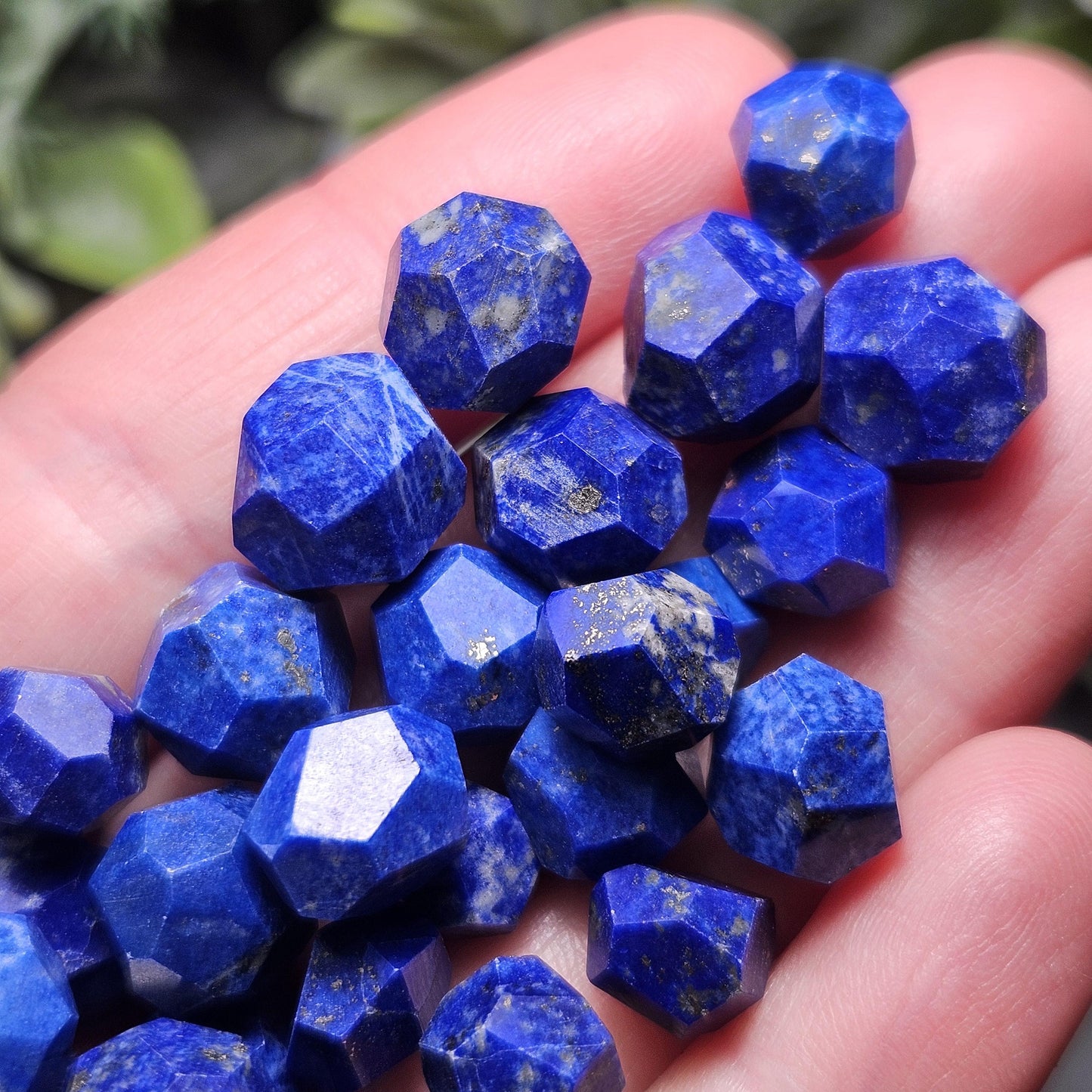 Lapis Lazuli Polished Faceted Stone, Polished Lapis Lazuli Stone, Lapis Lazuli Multi Faceted Crystal Specimen