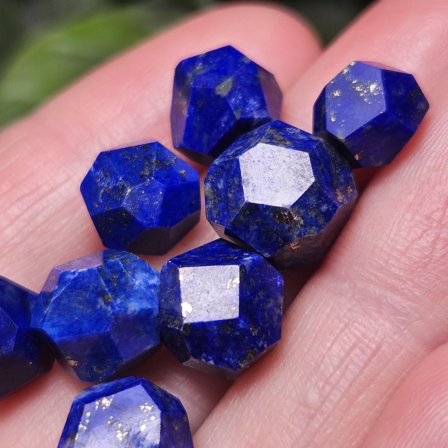 Lapis Lazuli Polished Faceted Stone, Polished Lapis Lazuli Stone, Lapis Lazuli Multi Faceted Crystal Specimen