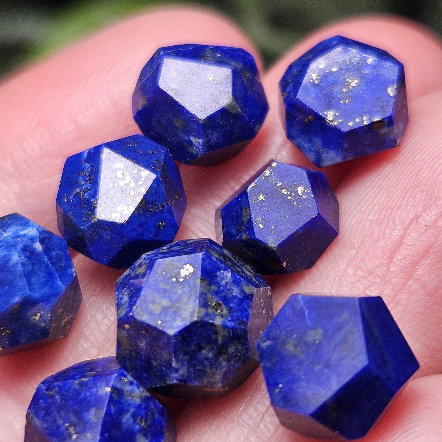 Lapis Lazuli Polished Faceted Stone, Polished Lapis Lazuli Stone, Lapis Lazuli Multi Faceted Crystal Specimen