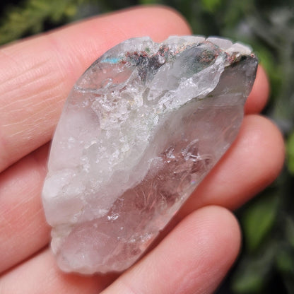 Ajoite Phantom in Quartz Crystal 21.13g, RARE Ajoite in Quartz Stone, Ajoite Specimen from Messina Mine South Africa