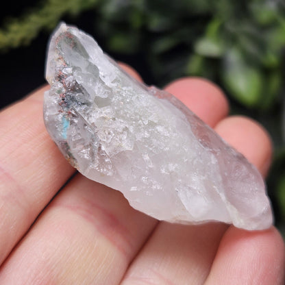 Ajoite Phantom in Quartz Crystal 21.13g, RARE Ajoite in Quartz Stone, Ajoite Specimen from Messina Mine South Africa