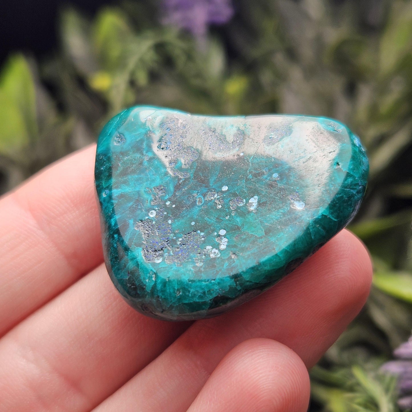Polished Dioptase Crystal 27.65g, Congo Dioptase Specimen