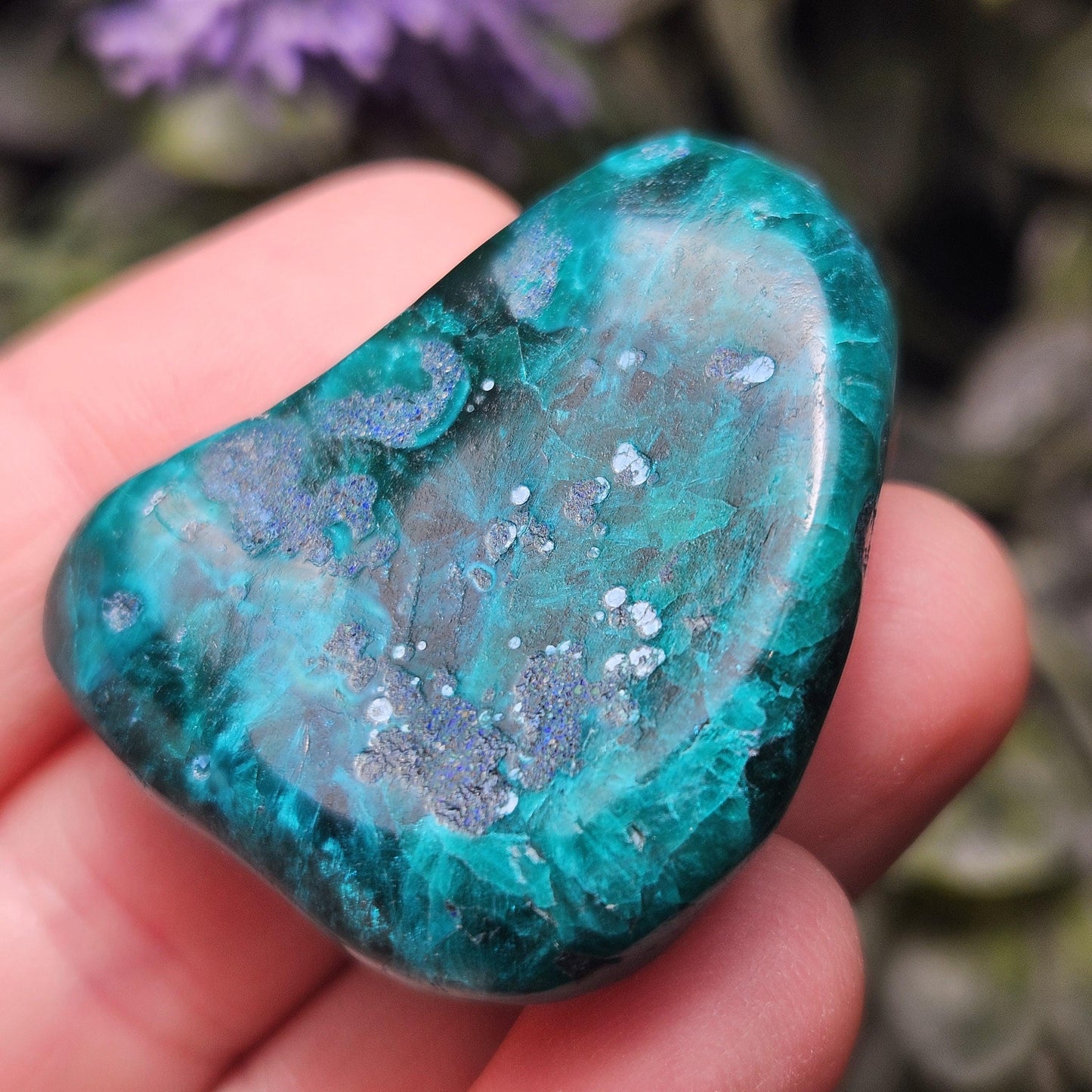 Polished Dioptase Crystal 27.65g, Congo Dioptase Specimen