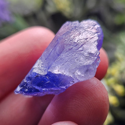 Tanzanite Crystal 7.65g, Etched Bicolor Tanzanite Gemstone, Tanzanite Crystal, Blue Purple Terminated Tanzanite