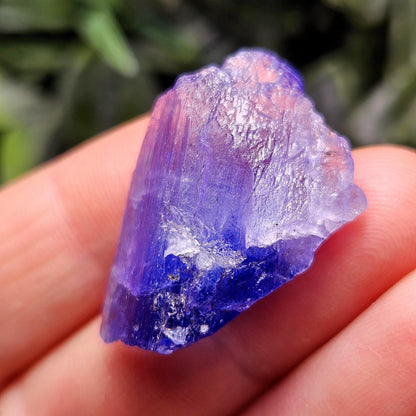 Tanzanite Crystal 7.65g, Etched Bicolor Tanzanite Gemstone, Tanzanite Crystal, Blue Purple Terminated Tanzanite