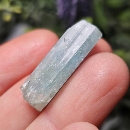 Terminated Aquamarine Crystal from Nigeria 3.55g, Nigerian Emerald Aquamarine, Vanadium Beryl