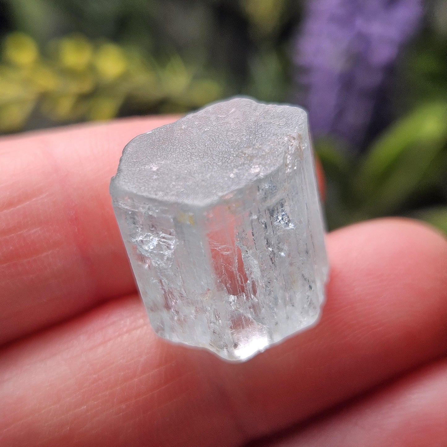 Double Terminated Aquamarine Crystal 5.54g, Raw Aquamarine Specimen