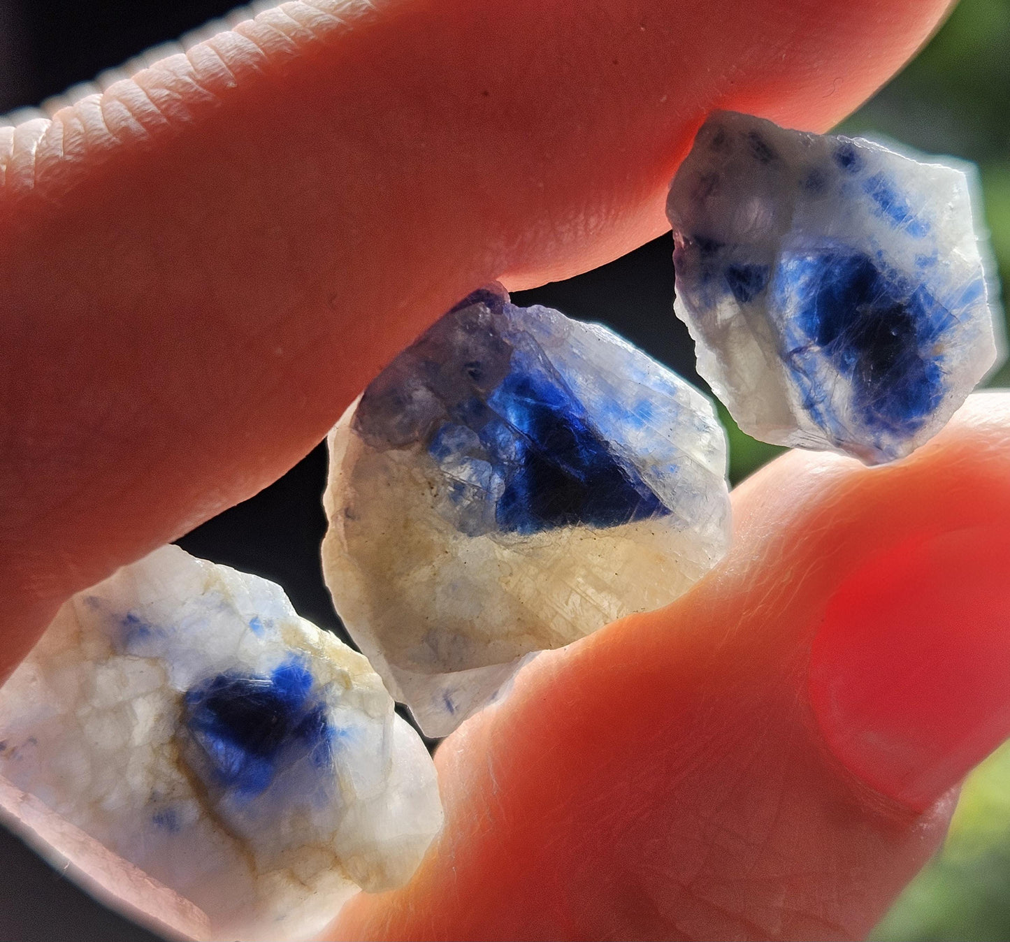 Raw Blue Sapphire Stone, Natural Himalayan Sapphire Crystal from Badakhshan, Color Zoning Sapphire