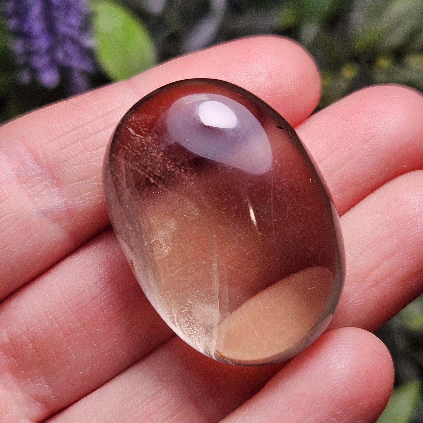 Smoky Quartz Palm Stone, Smoky Quartz Crystal, Polished Smoky Quartz Tumbled Stone from Madagascar