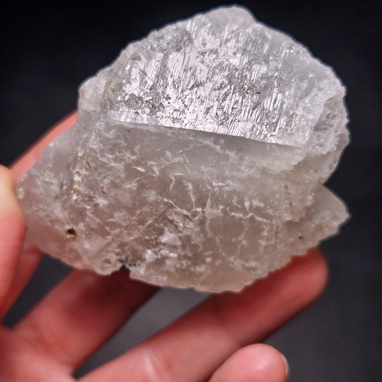 Green Tourmaline in Quartz Crystal 130.59g, Brazilian Quartz with Tourmaline, Green Tourmaline Specimen, Tourmaline Crystal