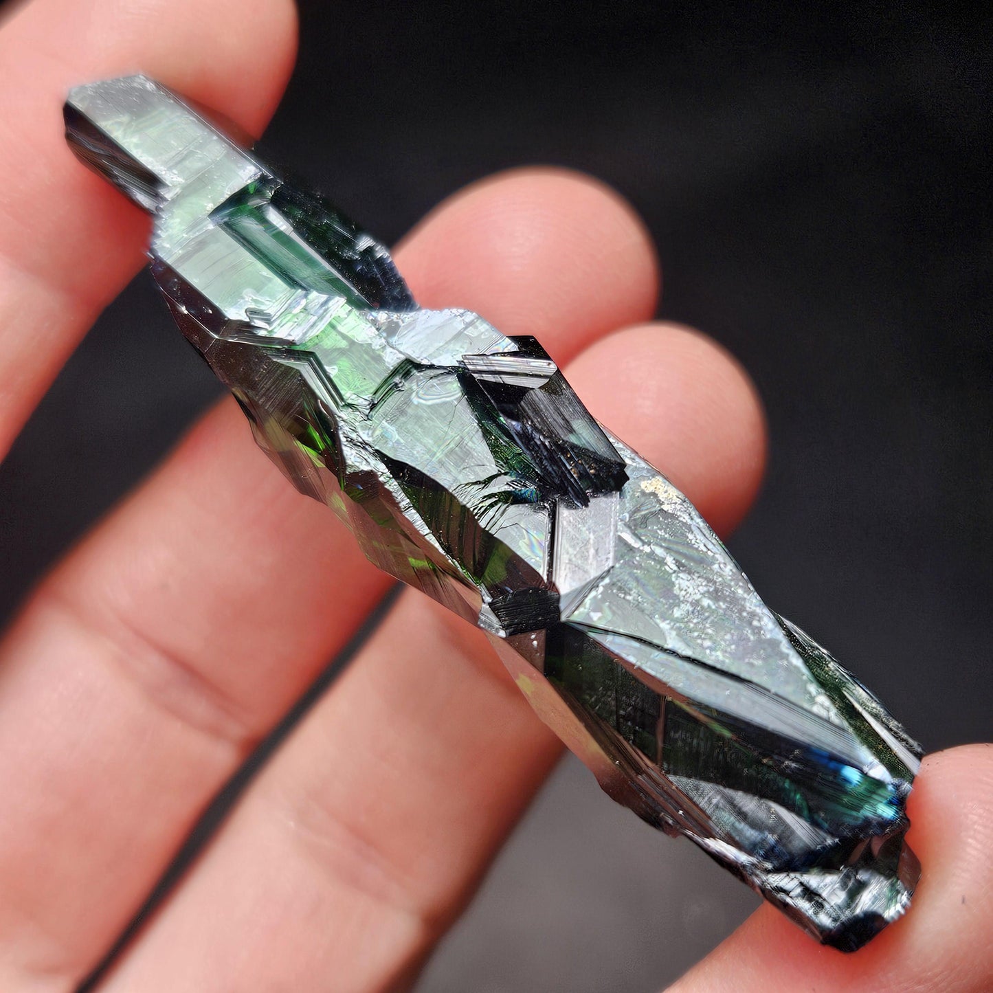 Vivianite Crystal Specimen 11.97g, Terminated Vivianite Crystal, Raw Blue