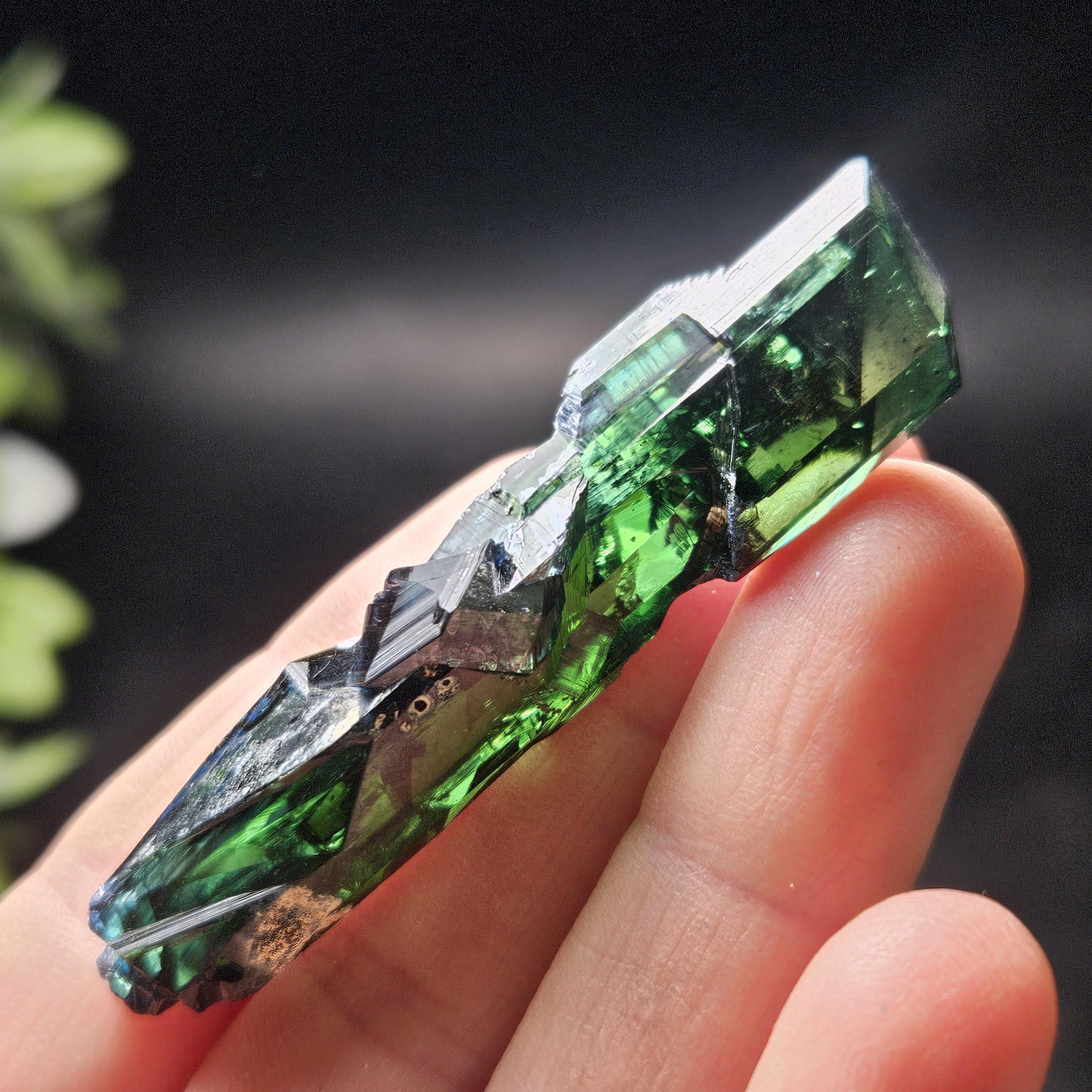 Vivianite Crystal Specimen 11.97g, Terminated Vivianite Crystal, Raw Blue