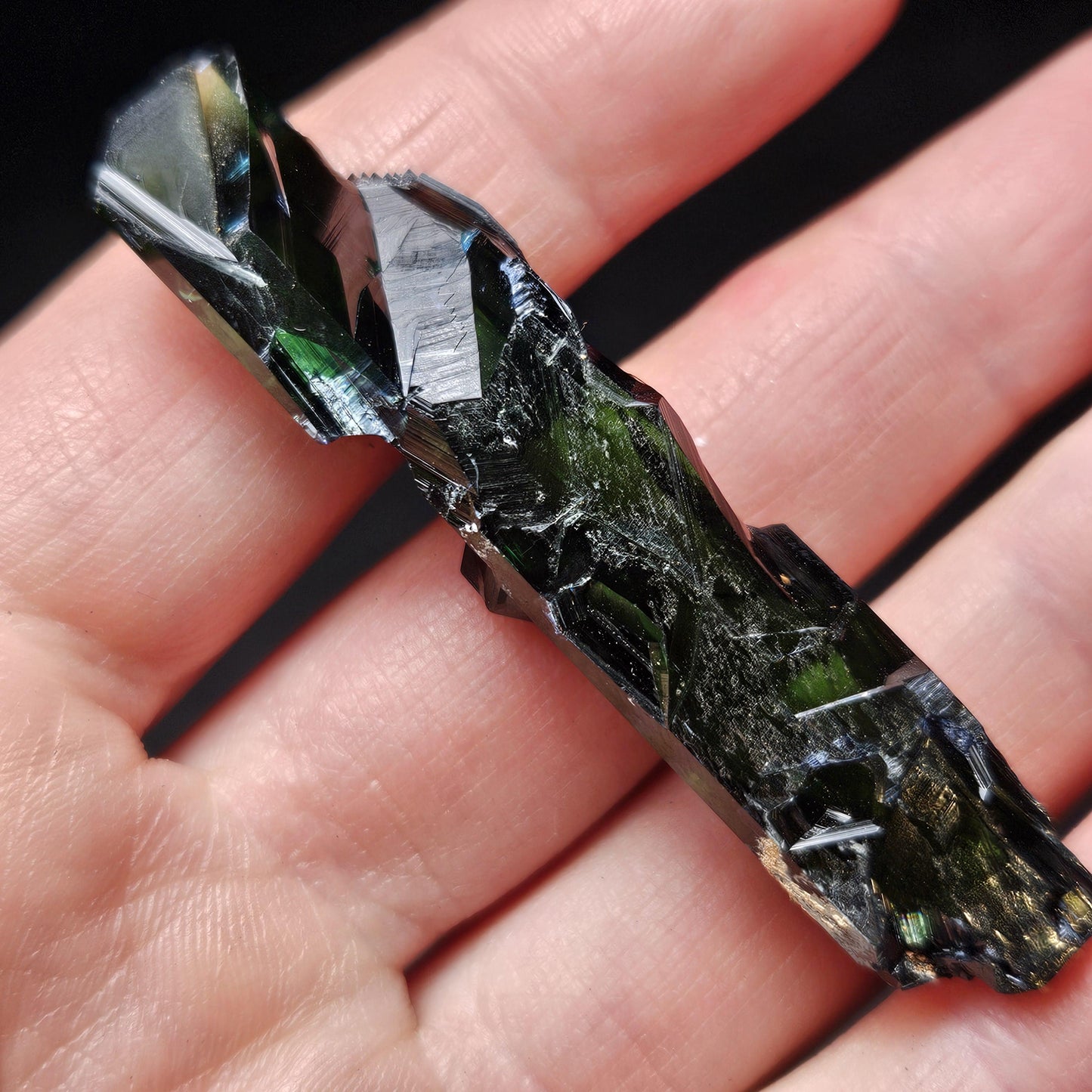 Vivianite Crystal Specimen 11.97g, Terminated Vivianite Crystal, Raw Blue