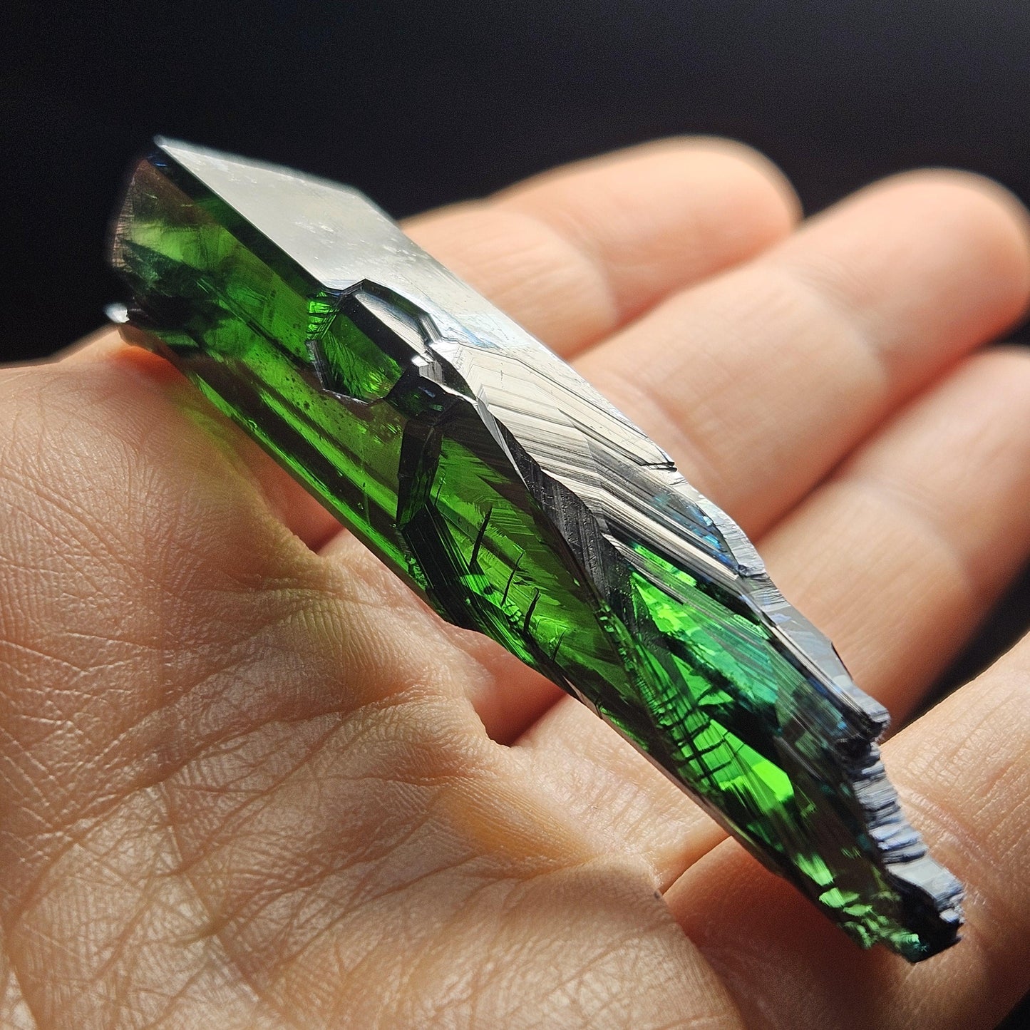 Vivianite Crystal Specimen 16.09g, Terminated Vivianite Crystal, Raw Blue