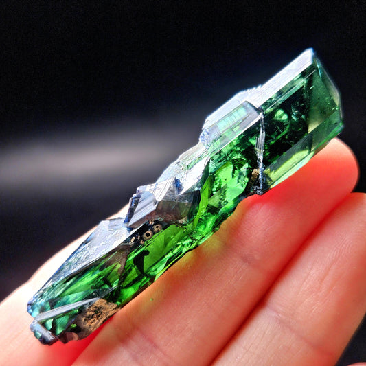 Vivianite Crystal Specimen 11.97g, Terminated Vivianite Crystal, Raw Blue