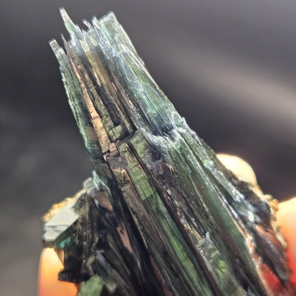 Vivianite Crystal Cluster 66.54g, Terminated Vivianite Crystal Specimen, Raw Blue