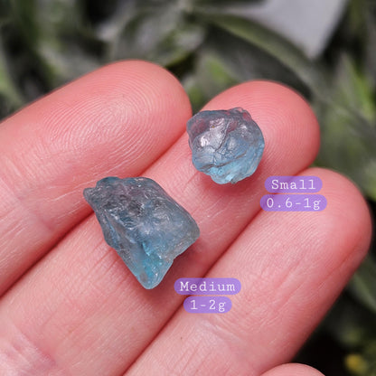 Blue Apatite Crystal, Raw Apatite Stone Specimen