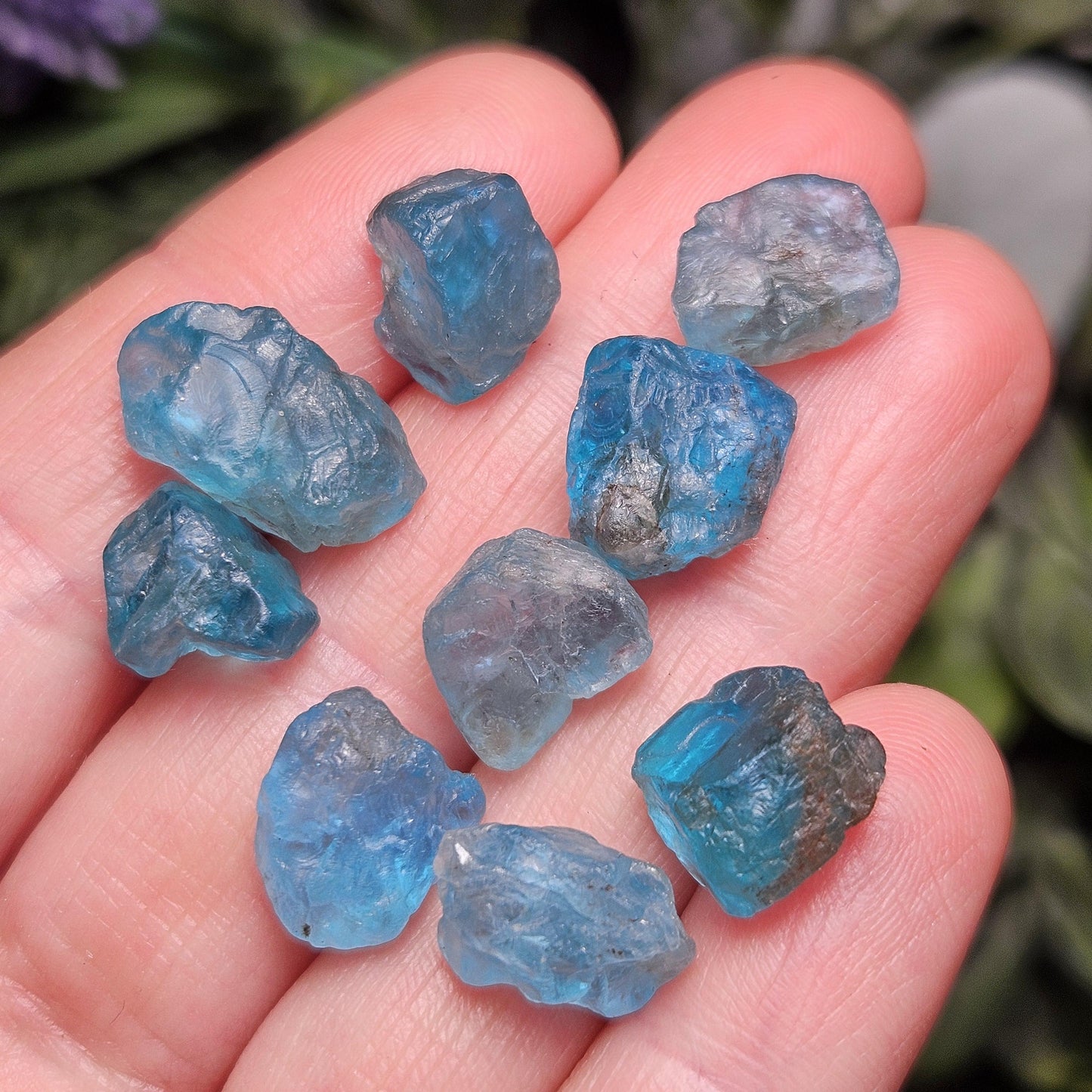 Blue Apatite Crystal, Raw Apatite Stone Specimen